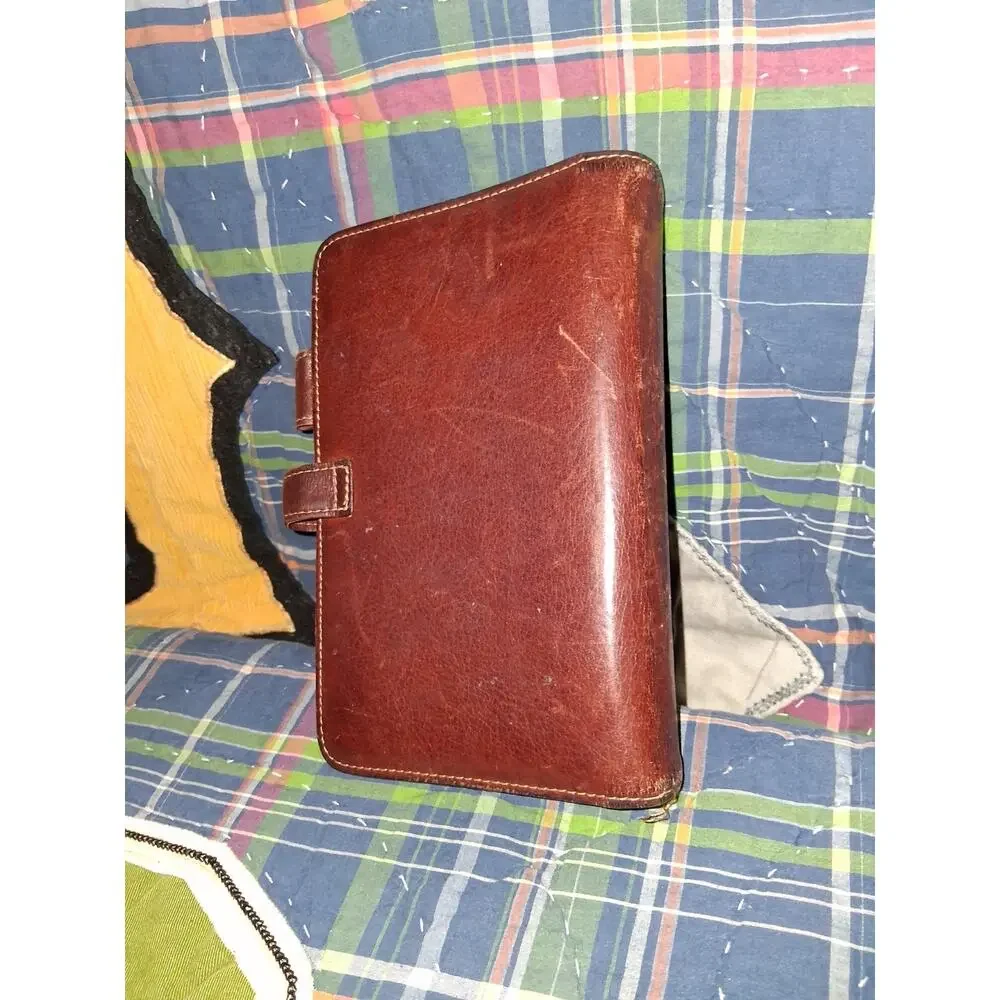 VTG Ghurka Original Collection Leather Agenda Ring Binder Organizer Planner...